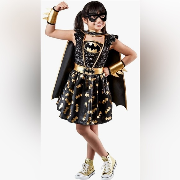 Rubie's - DC Comics Batgirl Deluxe 6pc Costume (SZ 5-7yrs) Medium - Picture 2 of 9